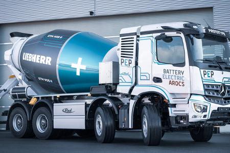 Elektro Betonmischer Mercedes Arocs Paul Liebherr