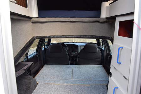 Saab 9000 CC Toppola Camper Liegefläche unten