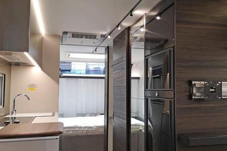 Innenraum, Durchschuss, Luxuscaravan
