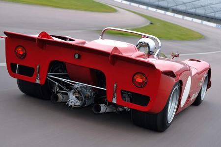 Alfa Romeo T33/3, Heck, Auspuff, Endrohre
