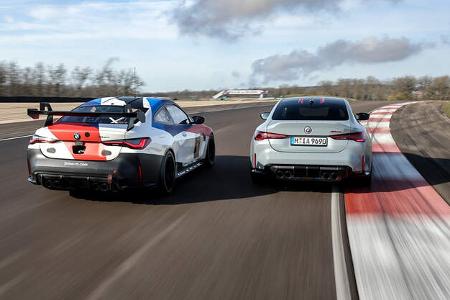 BMW M4 CSL gegen GT4, Rennstrecken-Vergleich