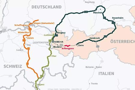 Arlbergtunnel-Sperrung Umleitung