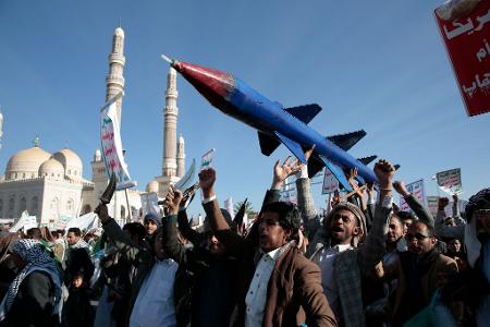 Erneut fängt Israels Luftabwehr nach Militärangaben eine Rakete aus dem Jemen ab. (Archivbild)