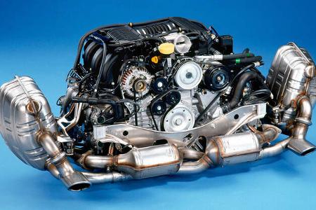 Porsche M96 6-Zylinder-Boxer-Motor mit Wasserkühlung