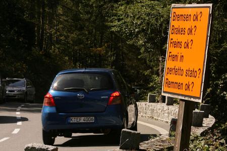 Bremsentest Passabfahrt
