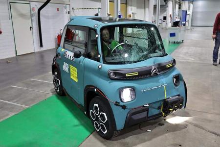 Dekra Crash Microcars Citroen Ami und Aixam