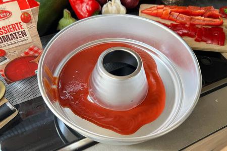 Campingküche Ratatouille aus dem Omnia mit Bildanleitung Tomaten