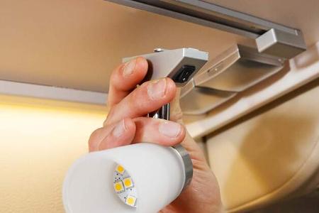 Die LED-Leselampen sind hell und flexibel