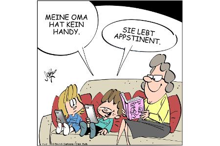 Cartoons zu trendigen Themen