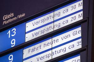 Gut jeder dritte Fernzug der Deutschen Bahn 2024 verspätet
