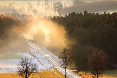 Vor allem der Westen darf sich ab Mittwoch über Schnee freuen. Hier ein Foto aus Baden-Württemberg vom Montagvormittag.