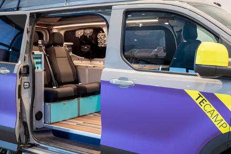 Beifahrerseite, Schiebetür, Campingausbau, Campervan, Sitzbank