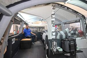 Lässige Faltcaravans mit Luftzelt-Technik