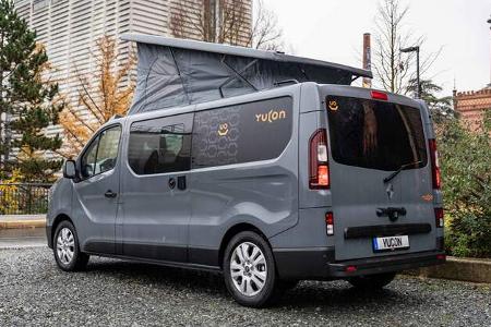 Seitansicht, Heck, Aufstelldach, Campingbus, Kompaktcamper, Renault Seitansicht, Heck, Aufstelldach, Campingbus, Kompaktcamper, Renault
