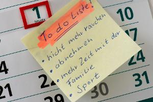 Wie man seine Neujahrsvorsätze einhält
