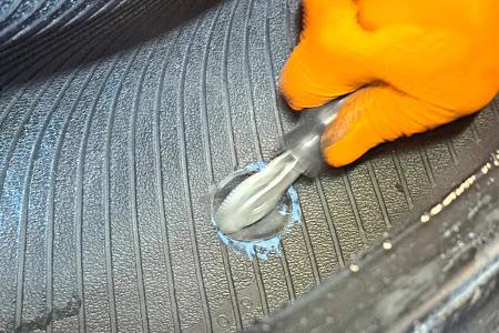 Wohnmobil Reifen Reperatur f