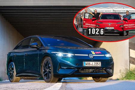 VW ID.7 Pro S Reichweiten Rekordfahrt Nardo