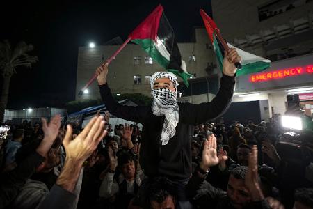 Im Gazastreifen brach Jubel aus.