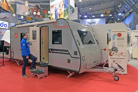 Außenansicht, Wohnwagen, Messe