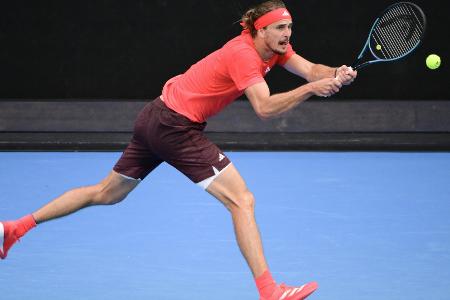 Trotz erstem Satzverlust: Zverev im Viertelfinale