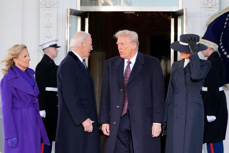 Joe Biden begrüßte Donald Trump mit den Worten: 