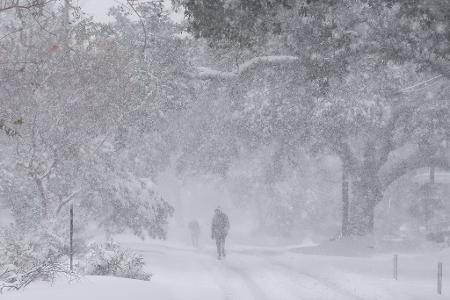 In New Orleans fielen mehr als 20 Zentimeter Schnee.