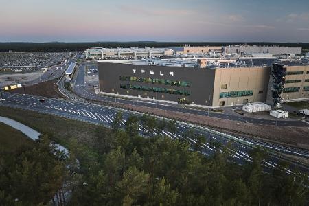 In Grünheide bei Berlin betreibt Tesla seine einzige Autofabrik in Europa.