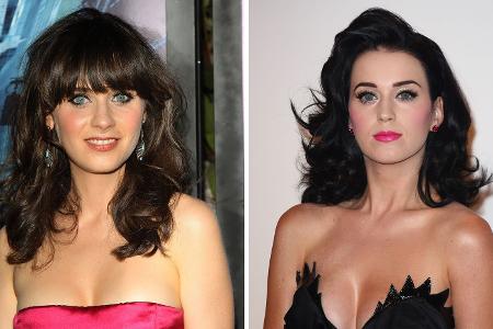 Zooey Deschanel und Katy Perry