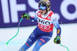 Abfahrt in Garmisch: Brignone siegt, Vonn raus