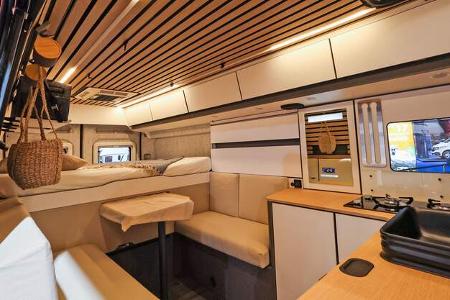 Wohnraum, Innen, Küche, Campingbus