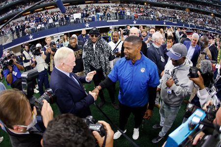 Jamie Foxx beim Football