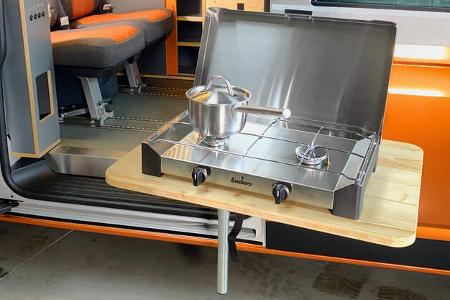 Flowcamper Fellschnute Campervan T6.1 Außenküche.