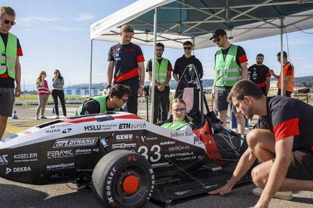 Beschleunigungs-Weltrekord mit E-Auto von Schweizer Studenten
