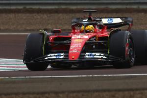 Bei Testfahrt in Barcelona: Hamilton mit erstem Ferrari-Unfall