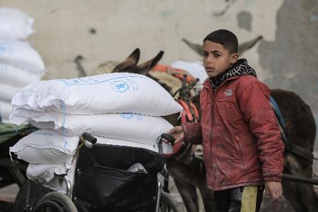 UNRWA verteilt Lebensmittel und betreibt Schulen und Kliniken. (Archivbild)