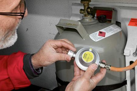 Gasprüfung im Wohnmobil