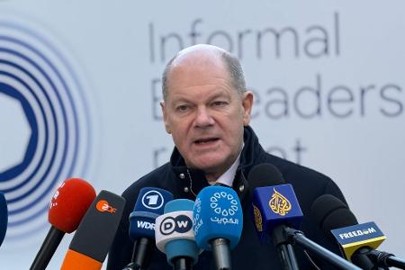 Kanzler Scholz sieht die EU nicht in einer Position der Schwäche.