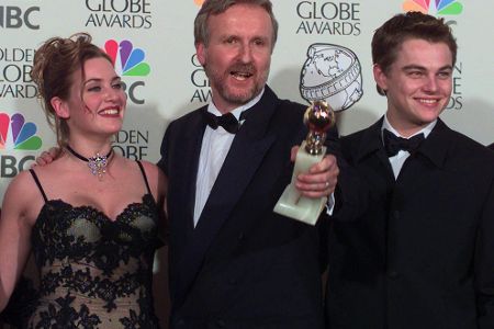 Kate Winslet, James Cameron und Leonoardo DiCaprio
