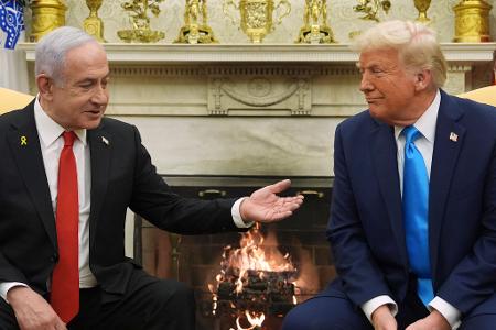 Trump und Netanjahu führten ein offensichtlich gutes Gespräch.