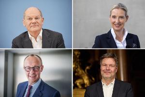 Viererrunde mit Scholz, Merz, Weidel und Habeck bei RTL