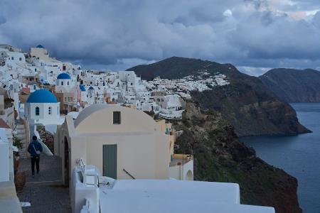 Idylle am Kraterrand - Santorini fürchtet die Vulkane.