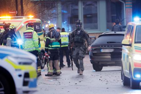Die Polizei war im schwedischen Örebro im Großeinsatz.