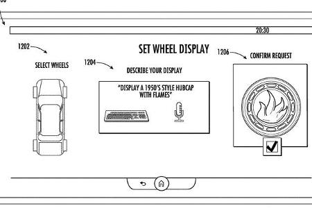Mercedes Patent Felgendisplay
