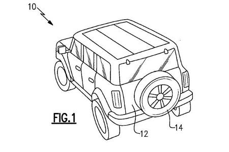 Ford Patent Reserveradabdeckung Lautsprecher