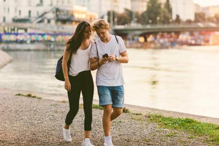 Valentinstag, Camping, Wochenendtrip, Fluss, Spaziergang