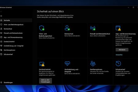 Speicherintegrität & Windows Schutzfunktionen nutzen