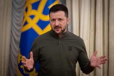 Der ukrainische Präsident Wolodymyr Selenskyj erwartet noch in dieser Woche das Eintreffen einer US-Delegation. Der ukrainische Präsident Wolodymyr Selenskyj erwartet noch in dieser Woche das Eintreffen einer US-Delegation.