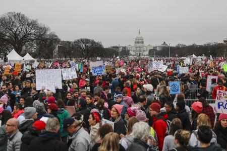 Nach Trumps erster Amtseinführung gingen landesweit Millionen von Menschen auf die Straße. (Archivbild)