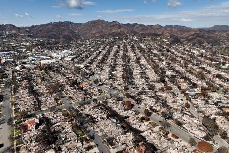 Erst vor wenigen Wochen hatten verheerende Brände ganze Viertel von Los Angeles verwüstet.