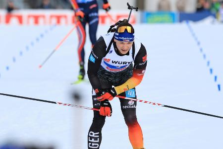 Biathleten mit Strelow und Nawrath im Sprint Biathleten mit Strelow und Nawrath im Sprint